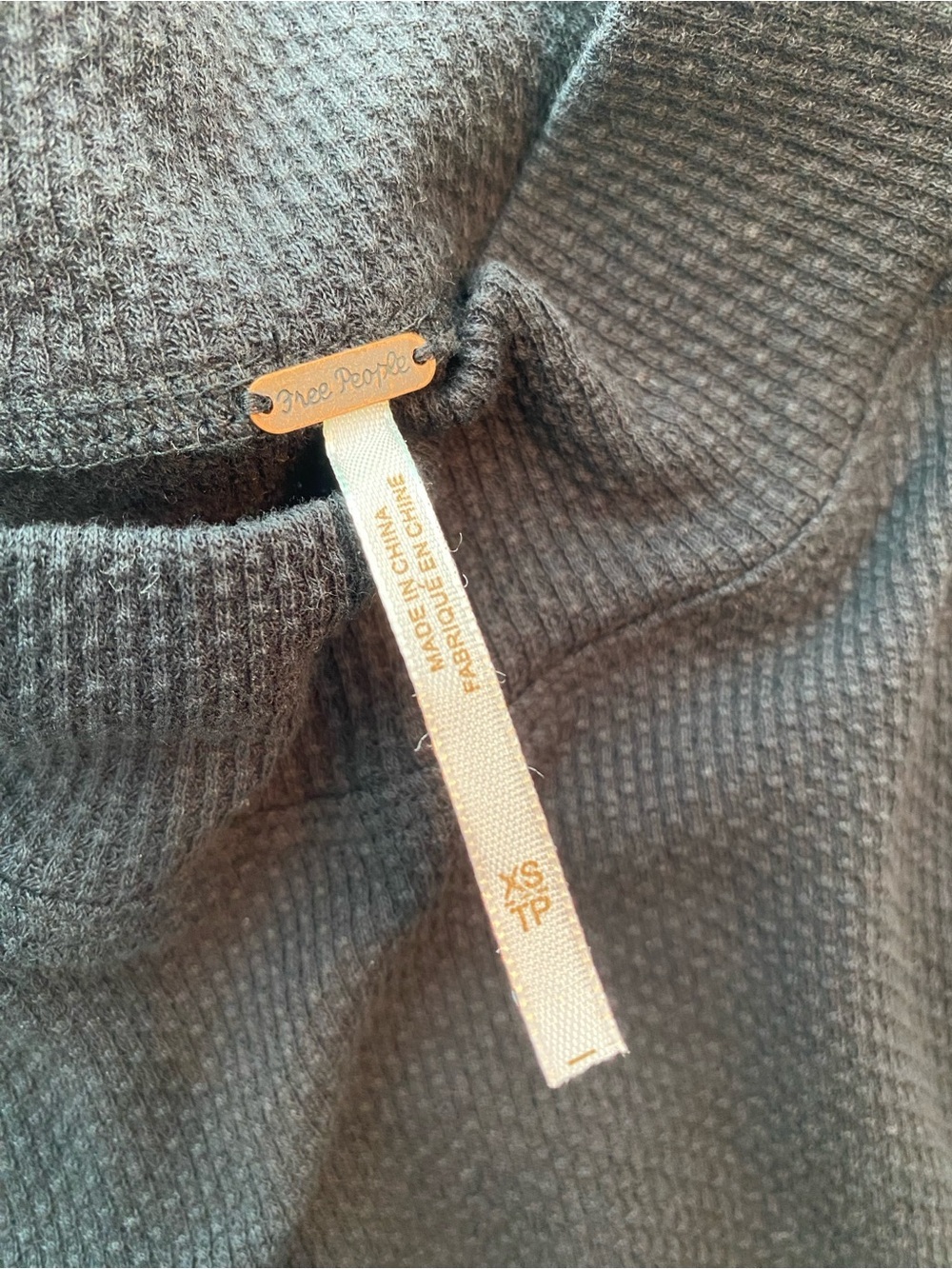 Free People Switch It Up Cuff Thermal Long Sleeve Top Women's Size XS - Picture 7 of 10
